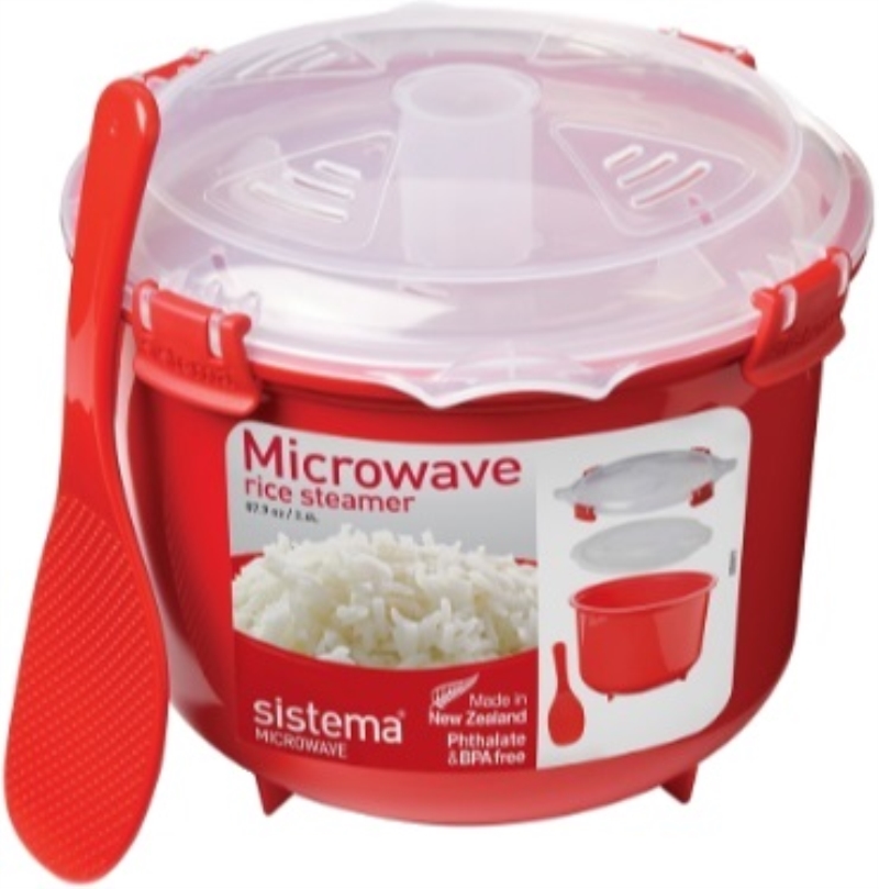 PENGO Sistema Microonde Steamer cuociriso da 2.6 l rosso